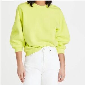AGOLDE Thora Sweatshirt In Tarte Size S. Womens. Neon.